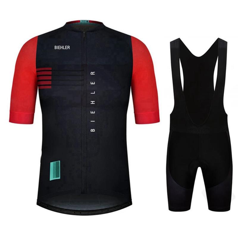 

BIEHLER 100% Polyester Pro Cycling Jersey Set MTB Bicycle Clothes Sportswear Bike Clothing Maillot Ropa Ciclismo Cycling Set