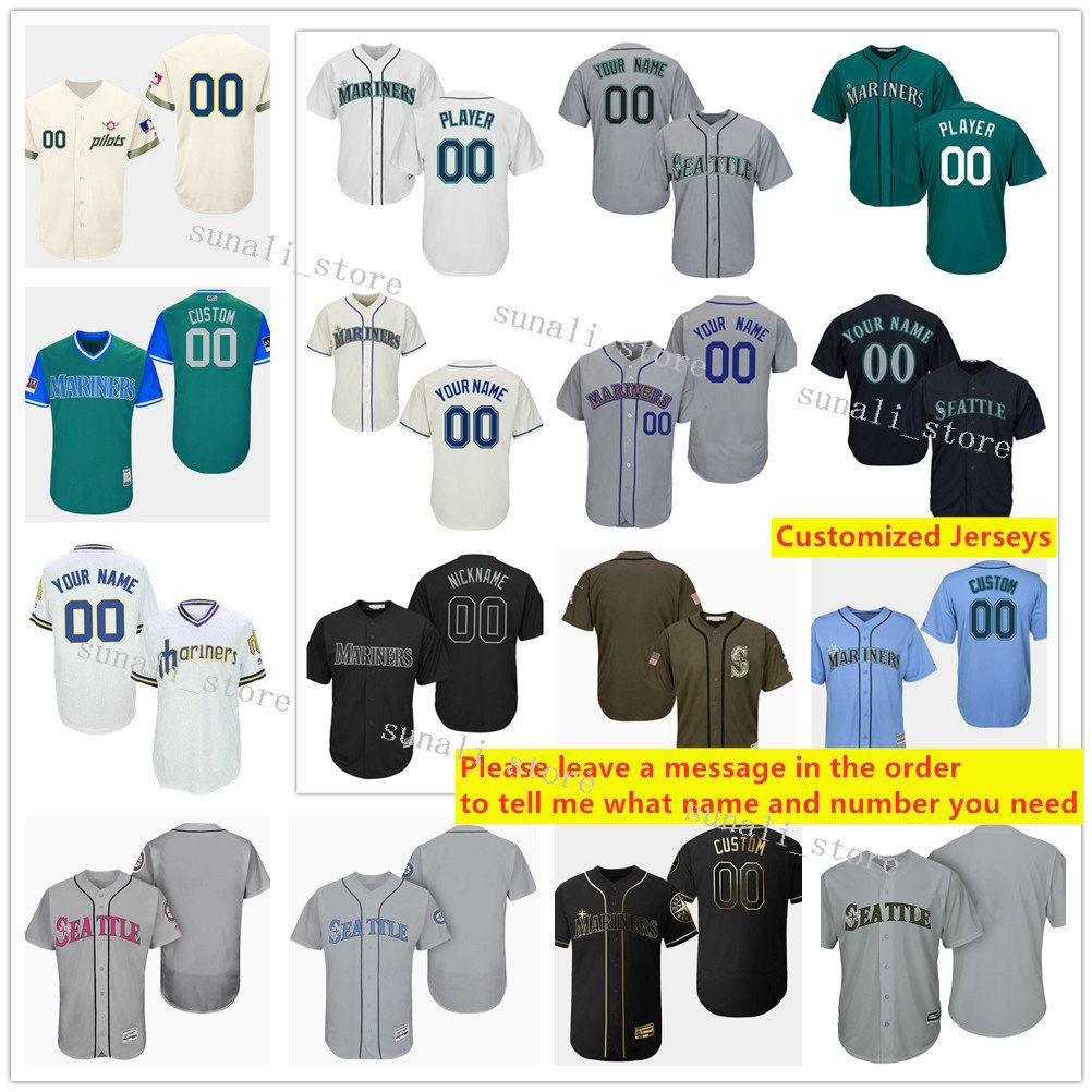 

Stitched Men Women Kids 34 Felix Hernandez 51 Randy Johnson 51 Ichiro Suzuki 18 Hisashi Iwakuma 15 Kyle Seager 20 Daniel Vogelbach Jerseys, Blue