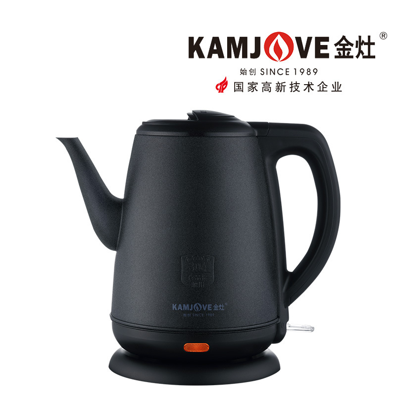 

KAMJOVE T-65B Electric Kettle Black and White with Pattern Household Automatic Power-off 304 Kettle Teapot Water Pot Dormitory