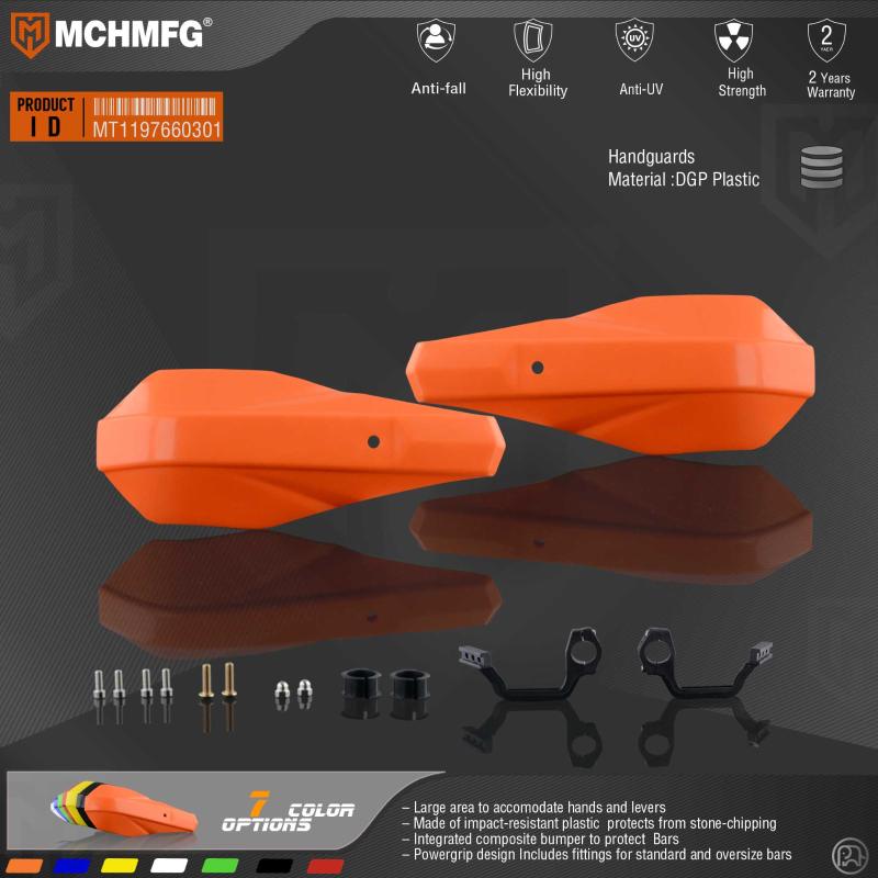 

Uniko-slim handguards for motorcycle fit for7/8" 22mm Handlebar1-1/8 28mm Fat Bar CR XR YZ WR EXR CRF WRF EXC DRZ