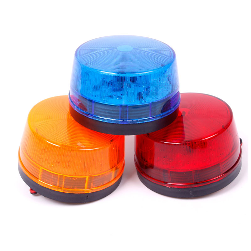 

12V Security Alarm Strobe Signal Safety Warning Flashing LED Light Lamp 90s/minute Traffic Alarm Signal Lamp Blue/Red/Yellow