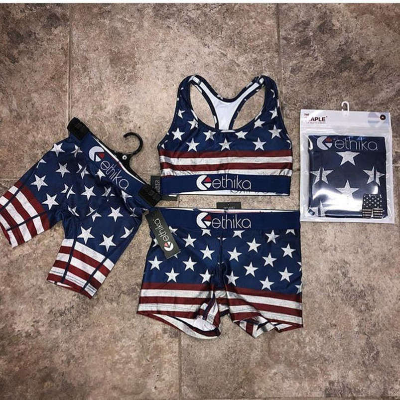 Ethika Women Swimwear Beachwear shaped Swimsuit Swim Shorts Plaid Swimming Shark ETWS6 Camouflage Camo Swim Suits new underwearA-image-576490354