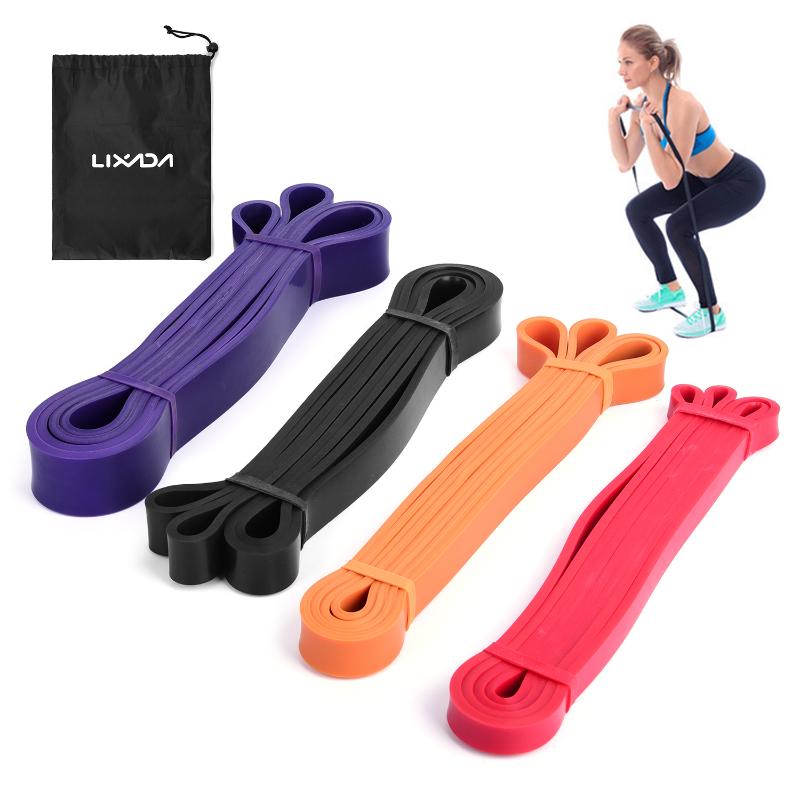 

Lixada Resistance Band with Carry Bag Natural Latex Pull Up Assist Band Home Gym Fitness Yoga Strength Training Elastic Bands