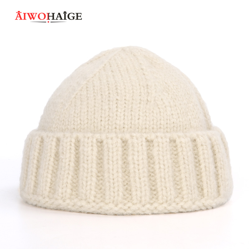 

2020 Thicken Hedging Cap winter woman caps warm knit beanie hip-hop unisex personalized outdoor Streetwear club black park skull, Gray-1