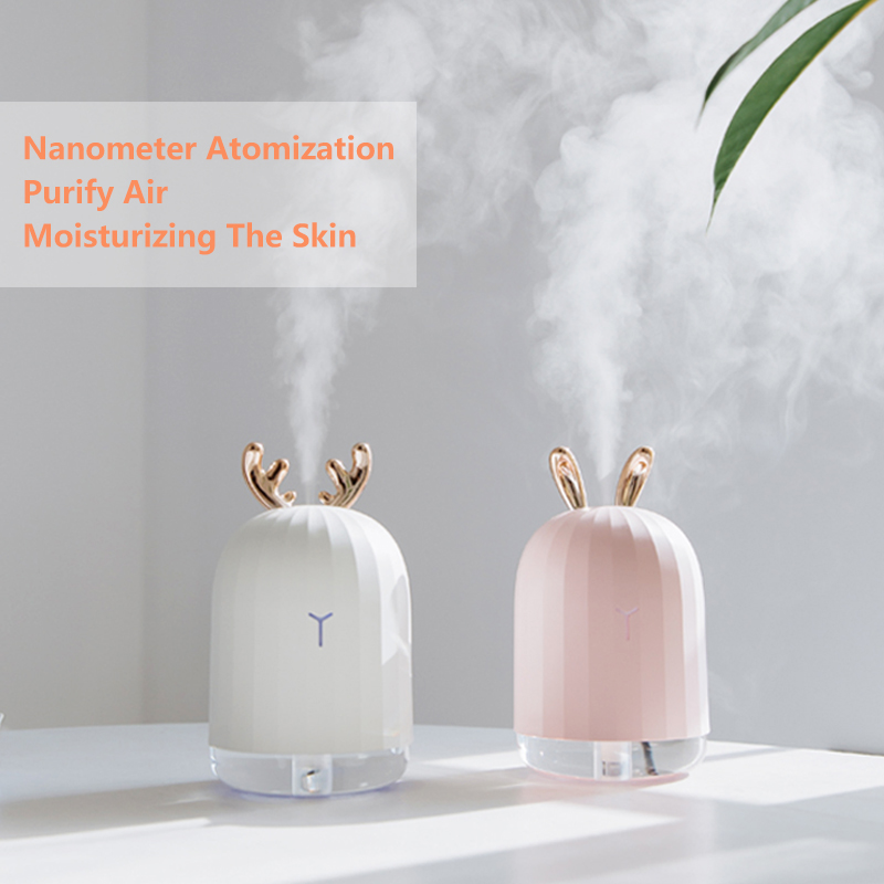 

High Quality 220ML Ultrasonic Air Humidifier Aroma Essential Oil Diffuser for Home Car USB Fogger Mist Maker with LED Night Lamp