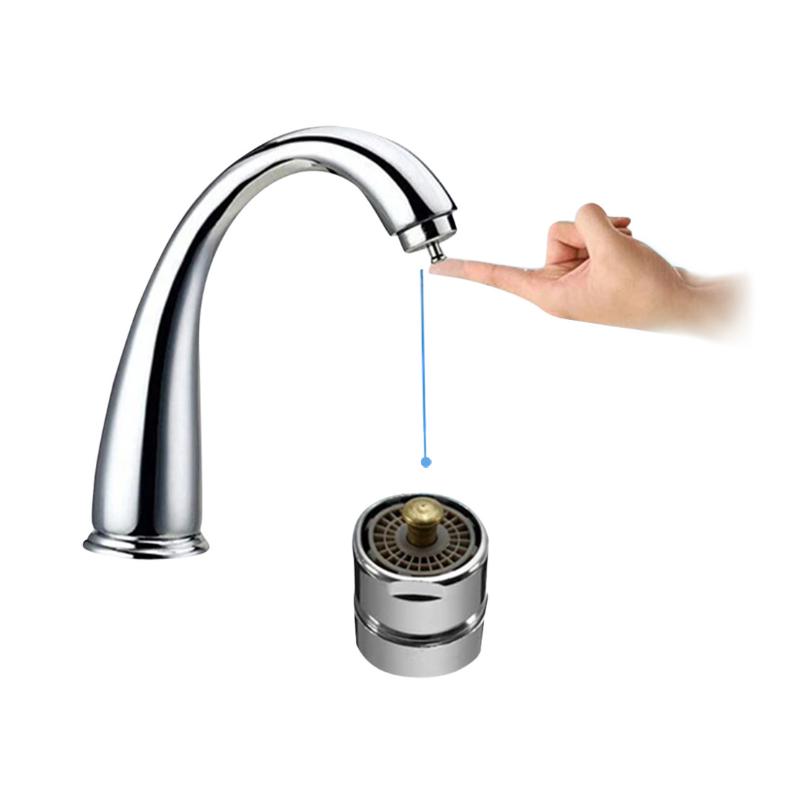 

Brass One Touch Control Faucet Aerator Water Saving Tap Valves Male Thread Bubbler Purifier Stop Water Faucet Accessories #3g