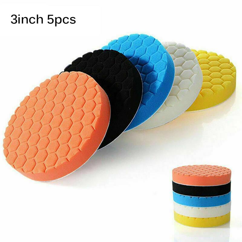 

5pcs Car Polishing Pad Protective Sponge Buffing Waxing Pad For Boat Car Polisher Buffer Drill Wheel Polisher Tools