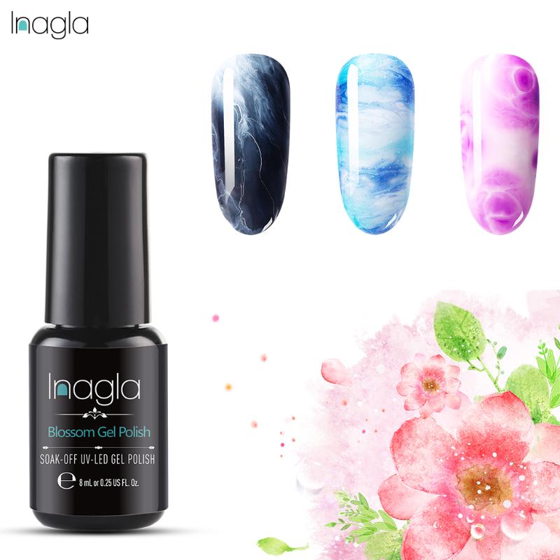 

Inagla 8ml Blooming Effect Gel Nail Polish Blossom Gel Lacquer Magic Professional Varnish Soak Off UV Led Long-Lasting Vernis, 98774