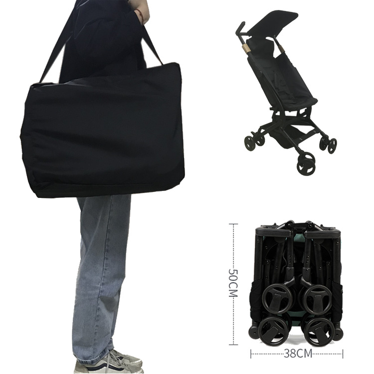 

Lightweight Baby Stroller Portable Foldable Baby Travel Pram Carriage Newborn Four Wheel Trolley Can Lie Flat