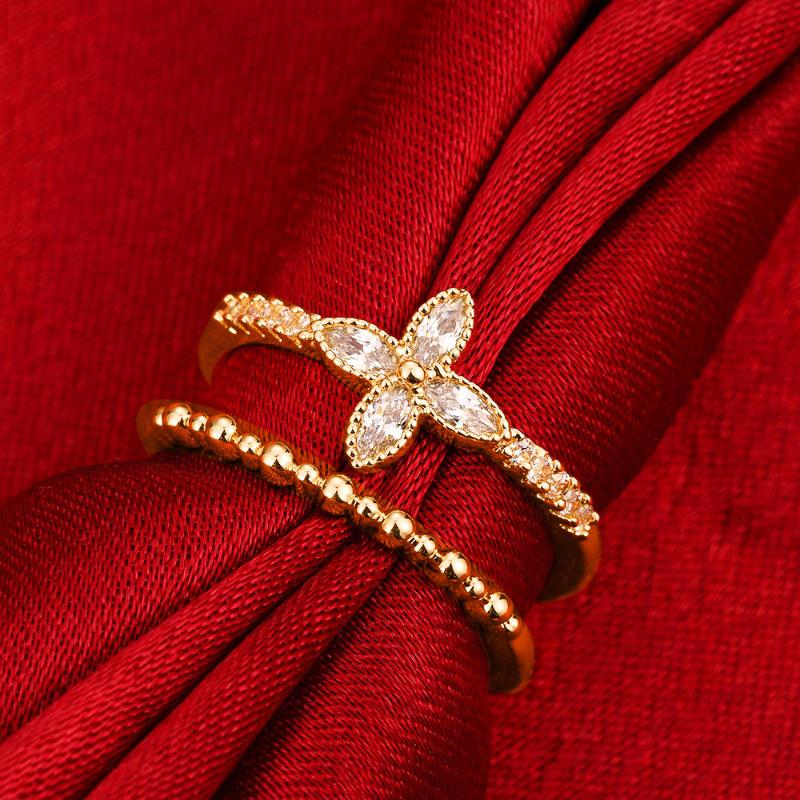 

crown finger ring jewelry accessories for women female jewellery zirconia rings rose gold copper ring women adjustable
