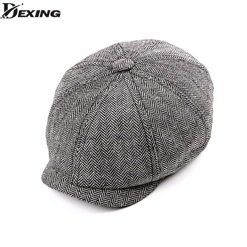 

Tweed Gatsby Newsboy Cap spring autumn Hat for men Golf Driving Flat cap Berets men peaky blinders hat bone, Light grey