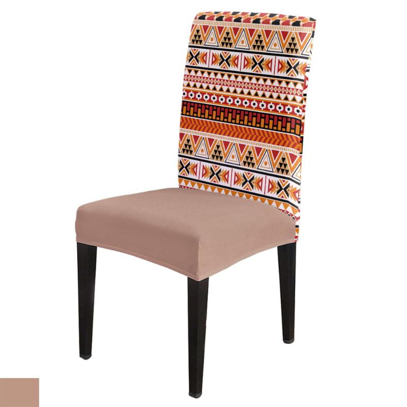 

Aztec Traditional Patterns Ethnic Dining Chair Cover Spandex Elastic Chair Slipcover Case Stretch for Wedding Hotel Banquet