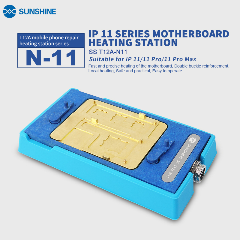 

T12A-N11 3-in-1 Soldering Station Kit Motherboard Repair Tool For 11 11pro 11promax Cpu Nand Heating Disassembly Platform