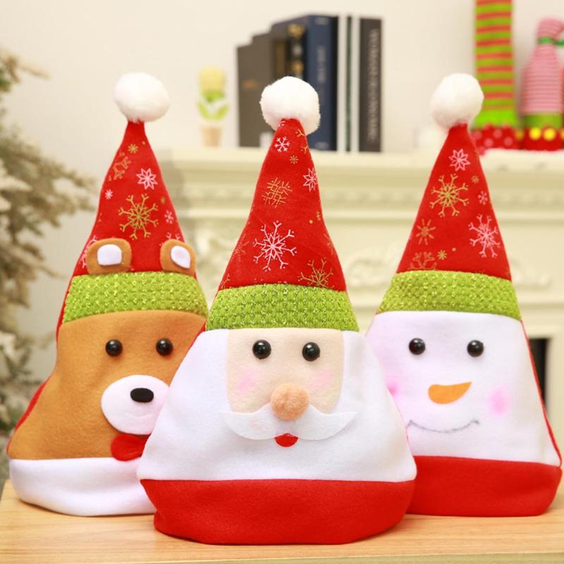 

Christmas Hats Santa Claus Reindeer Snowman Deer Hat Xmas Tree Decor Lollipop Hat Kids Adult Gifts Ornament Christmas Decoration
