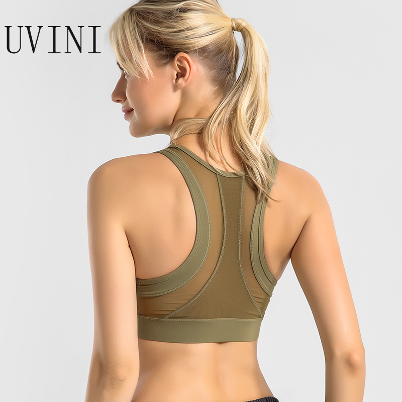 

Professional Absorb Sweat Top Athletic Running Sports Bra Gym Fitness Women Seamless Vest Tanks Mesh Patchwork Active Wear, Ssw7163 blue