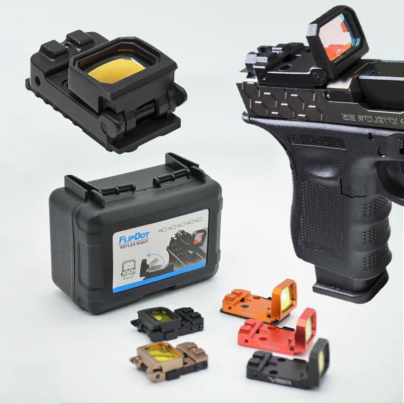 

flipdot IPSC competition 9lock RMR MOS HD inner red dot holographic mirror folding sight vism reflex sight with 20mm base accessory sight