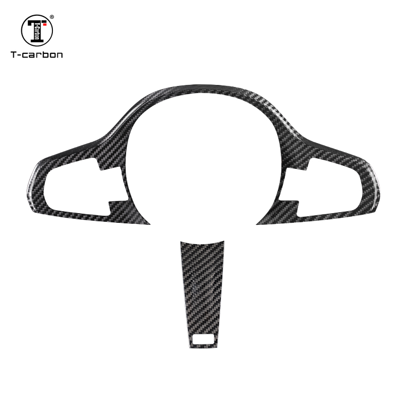 

T-carbon carbon fiber steering wheel trim steering cover with tape