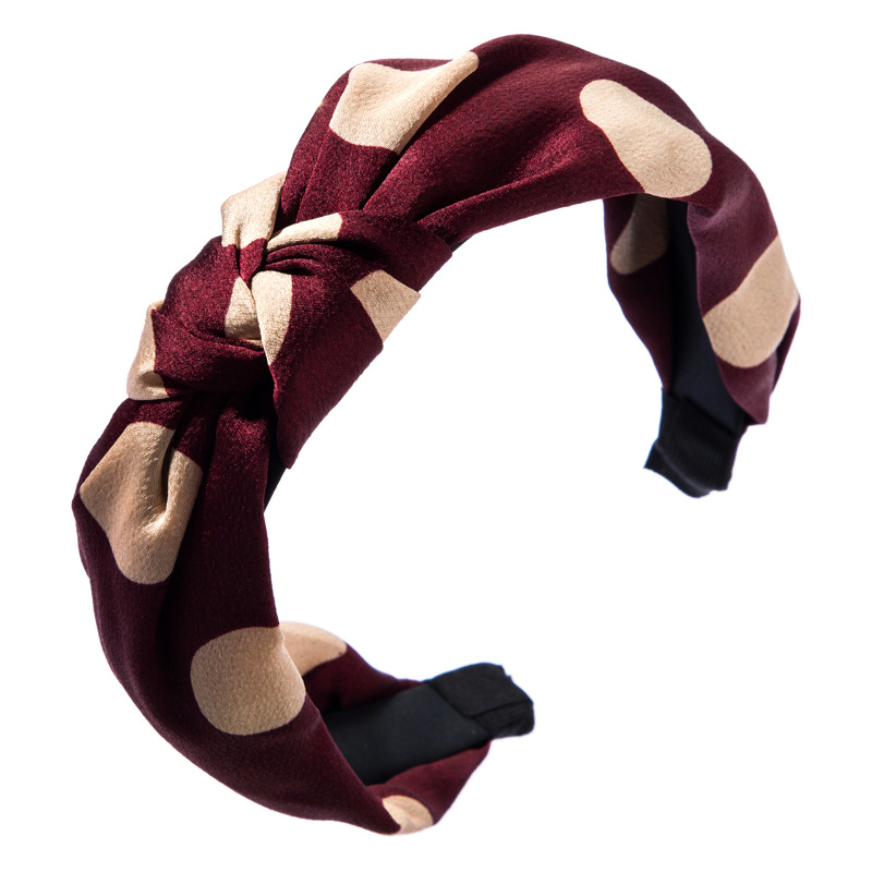 

CN Retro Knotted Hairband Top Knot Turban Twist Hairband Cross Knotted Head Hoop Girl Hair Scrunchie Hair Accessories for Women