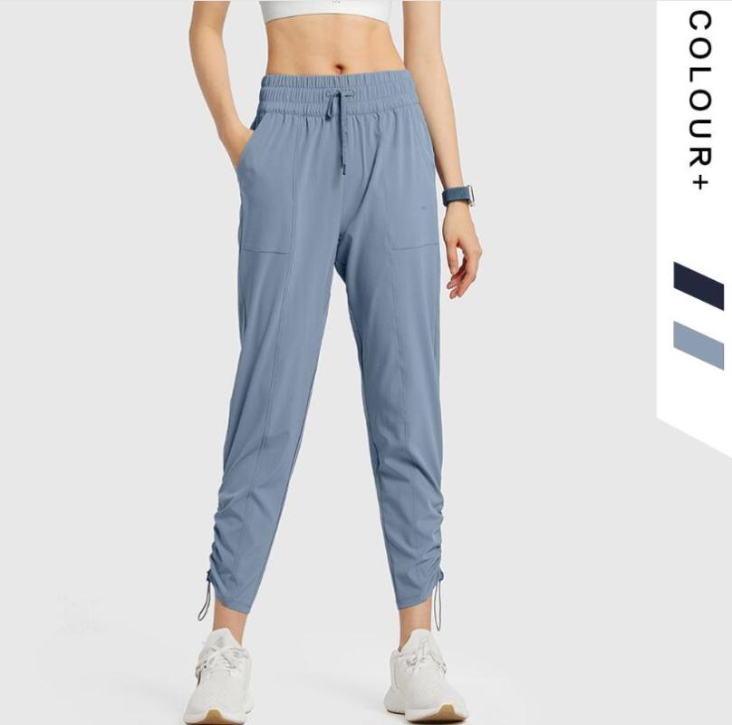 

Women loose Yoga Pants slim quick dry Sport pants Stretchy Running Sport Trousers Workout Gym Tight Women Activewear KW20, Kw20 blue