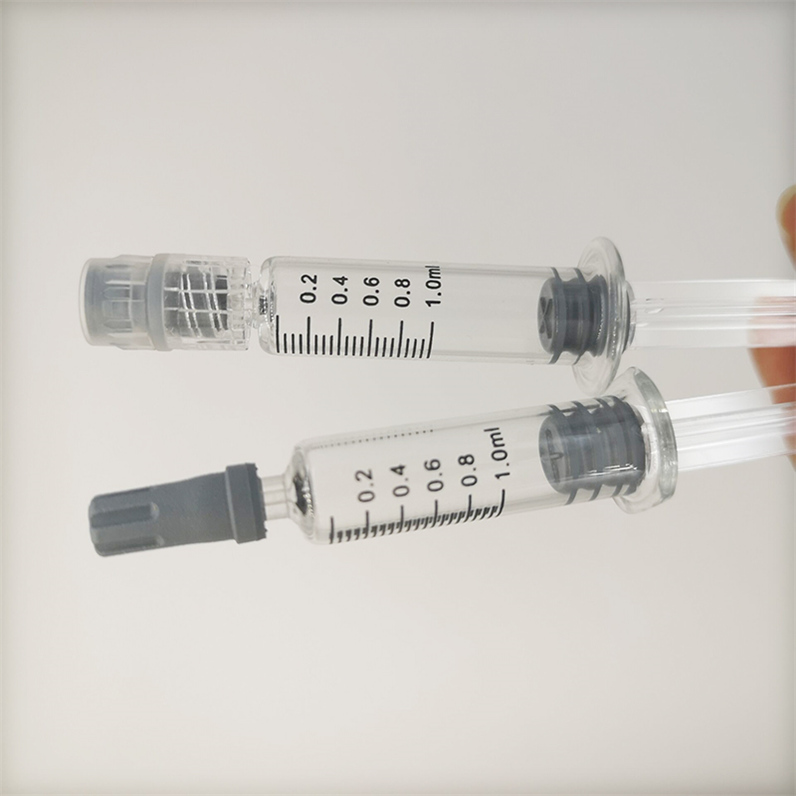 

Glass Syringe Luer Lock 1ML Clear Plunger Syringes for Vape Cartridges Oil Filling Tools with Measurement Mark Tip Vaporizer Pen