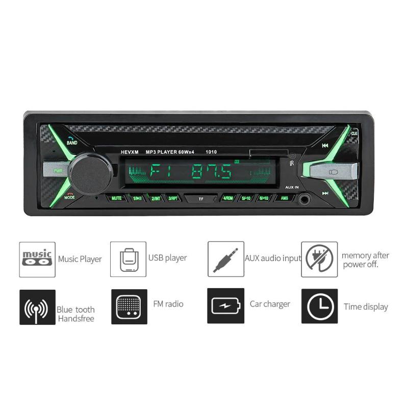 

20pcs Car Stereo Player Speaker Wireless BT AUX USB RDS MP3 Audio Player Automagnitola Car Radio Stereo Media 1010