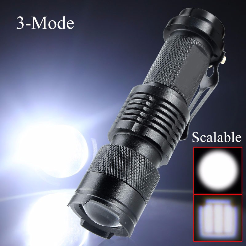 

Flashlights Torches Mini Led Torch Lamp CREE Q5 /14500 Adjustable Zoom Focus Penlight Waterproof For Outdoor Camping