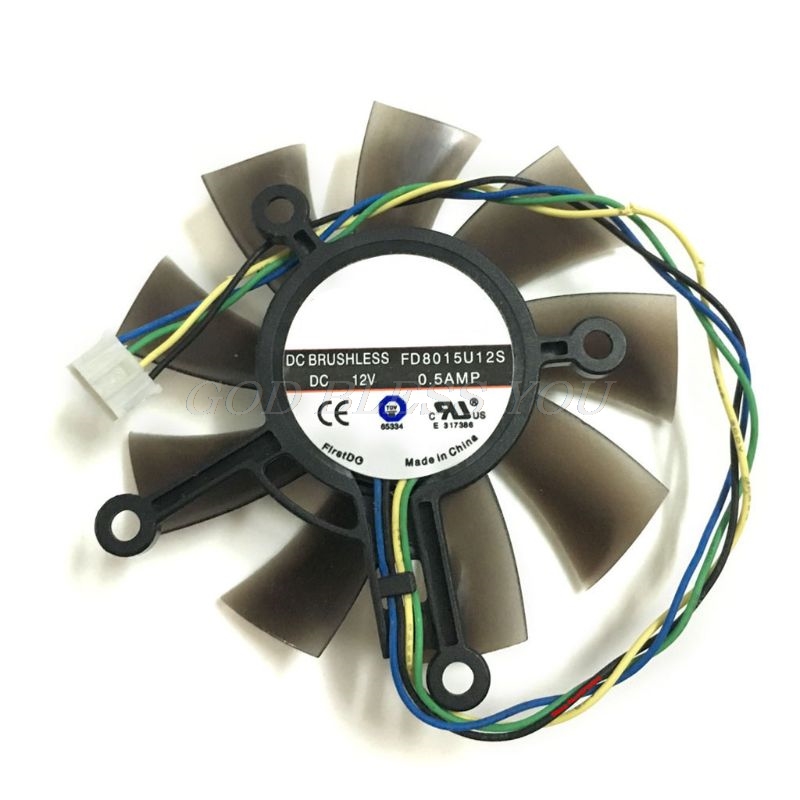 

75MM FD8015U12S DC12V 0.5AMP 4PIN Cooler Fan For ASUS GTX 560 GTX550Ti HD7850 Graphics Video Card Cooling Fans Drop Shipping