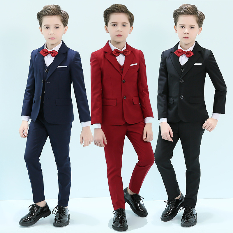 

Formal Boys Suits For Weddings Party Kids Blazer Suit Boys Costume Mariage Jogging Garcon Blazer Teens Boy British Style Tuxedos, Navy blazer