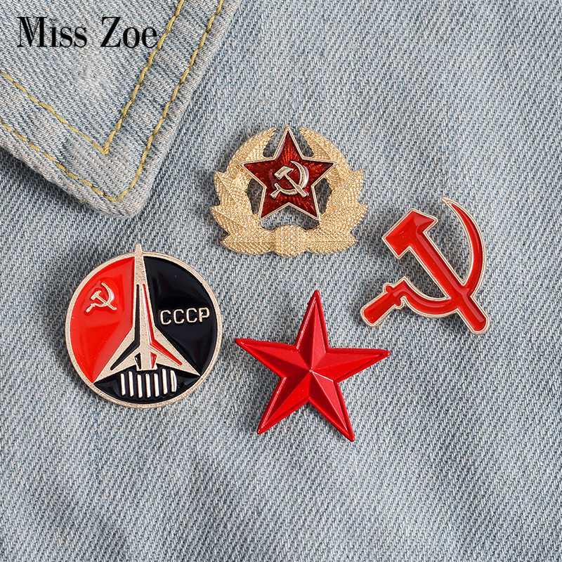 

CCCP Enamel Pin Custom Cold War Badge USSR Brooches for Bag Lapel pin Buckle Vintage Jewelry Gift for Fans Friend