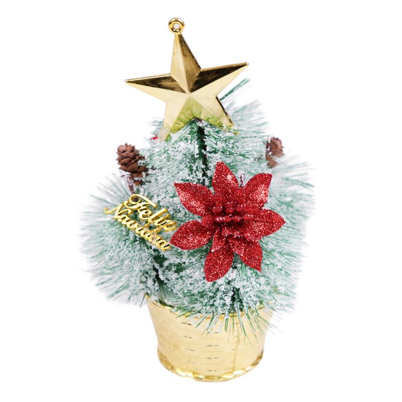

Christmas Decorations Mini Artificial Tree Indoors Small With Star Placed In Desktop Festival Home Party Ornament