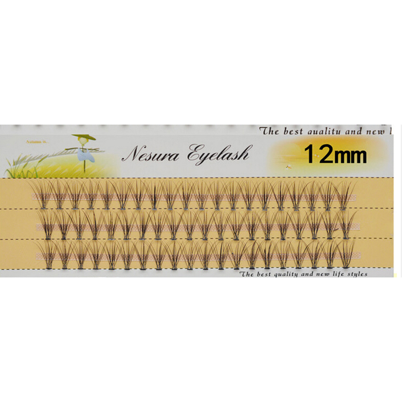 

High Quality 8/10/12mm Natural Soft False Eyelash Extension Deluxe Lashes Flase Eyelashes Fans Makeup Tools