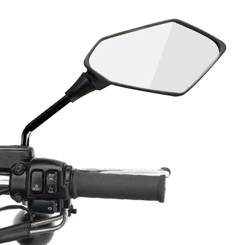 

2Pcs/Pair Motorcycle Rearview Mirror Scooter E-Bike Rear View Mirrors Back Side Convex Mirror 8mm 10mm Carbon Fiber