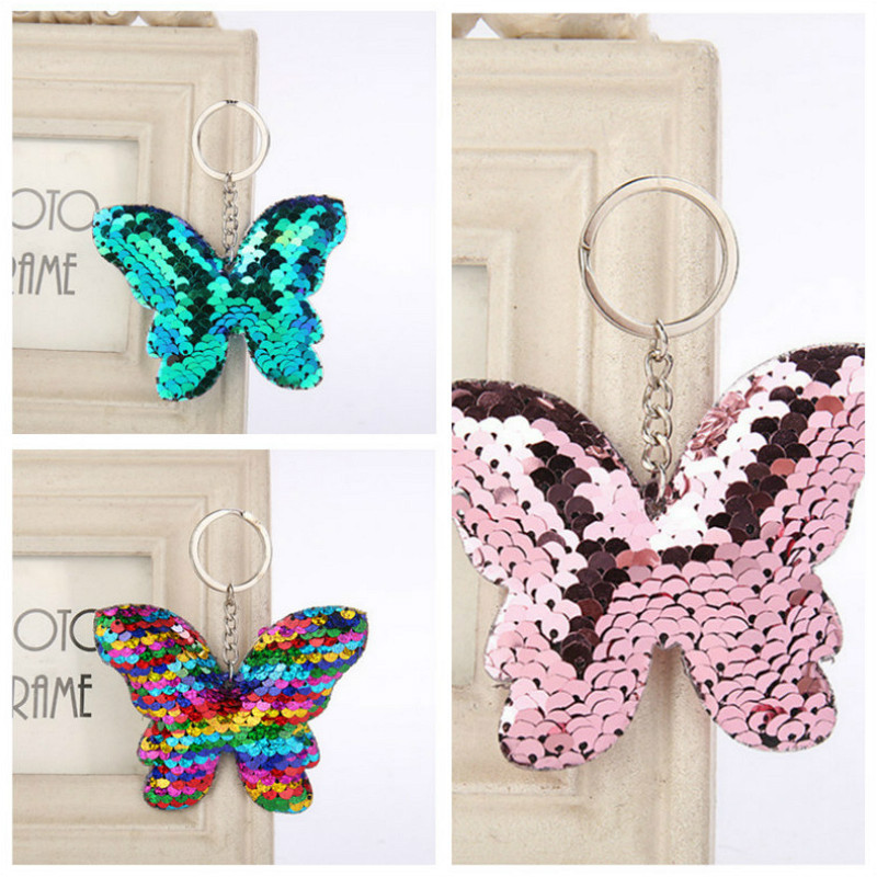 

1PCS Funny Butterfly Key Chain Party Favor Gift Family Friend Baby Souvenirs Birthday Valentines Day Gift Festive Party Event