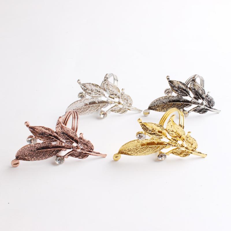 

10pcs/lot Leaf napkin ring metal napkin ring suitable for wedding holiday party decorations