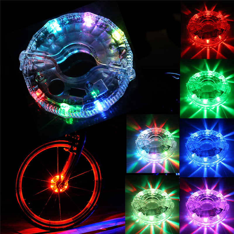 

6 Colors Bike Tire Lights USB Charging Cycle Tire Wheel Lights LED Kid Children Bike Bicycle Lamp 100% BrandNew Waterproof