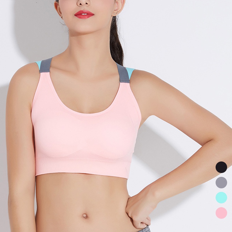 

Women Sports Professional Quick Dry Padded Shockproof Gym Fitness Running and Jogging Yoga Sports Bra Tops