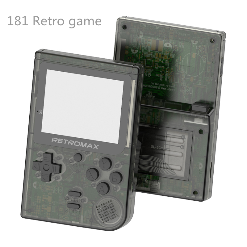 

RETROMAX 181-in-1 Retro Games Console 8 Bit Mini Handheld Game Console 3 inch TFT Color Screen Retromax Game