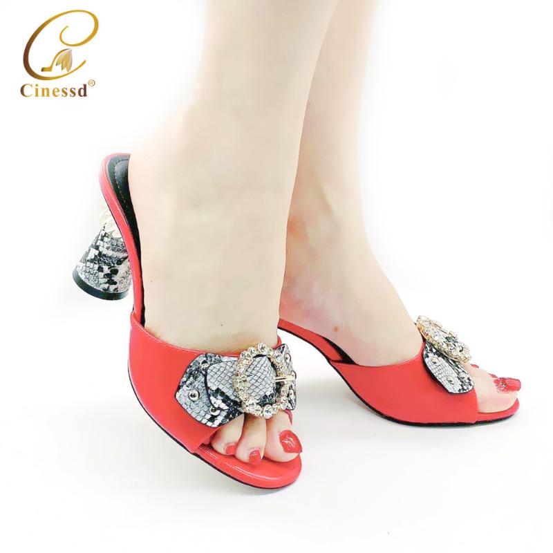 

Nigerian Women Party Pumps High Heels 2020 Spring Autumn Women Pumps Sexy Buckles High Heels Shoes Designer Luxury Shoes, Beige