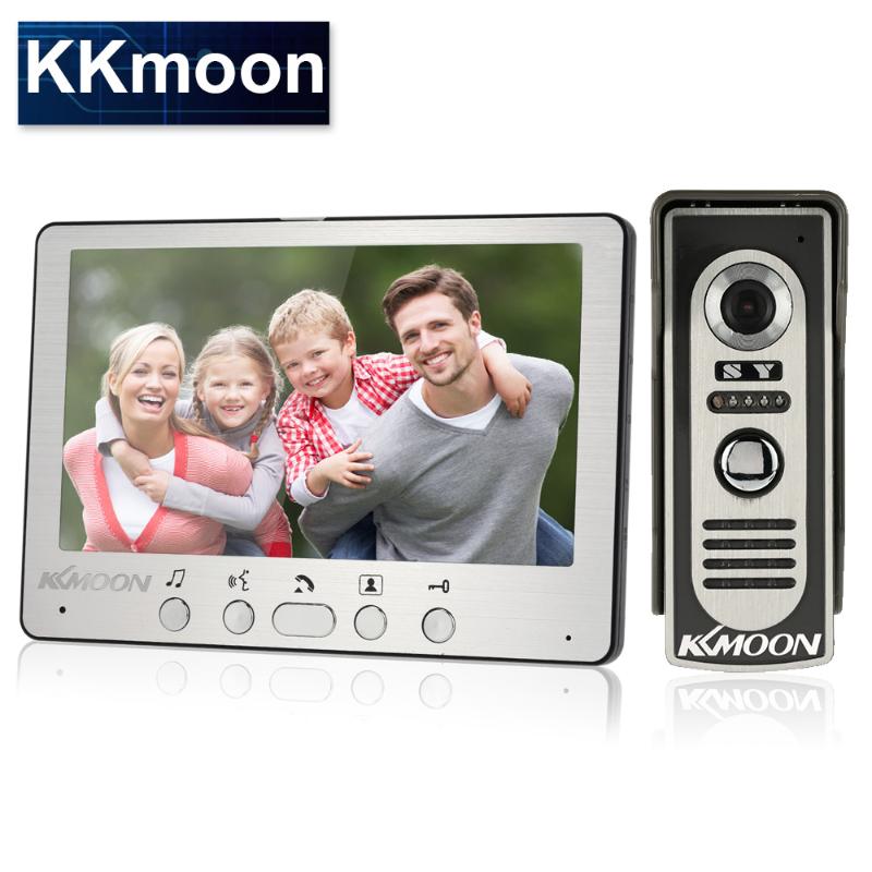 

KKmoon 7'' TFT LCD Wired Video Door Phone Visual Intercom Doorbell System Indoor Monitor 700TVL Outdoor Waterproof IR Camera