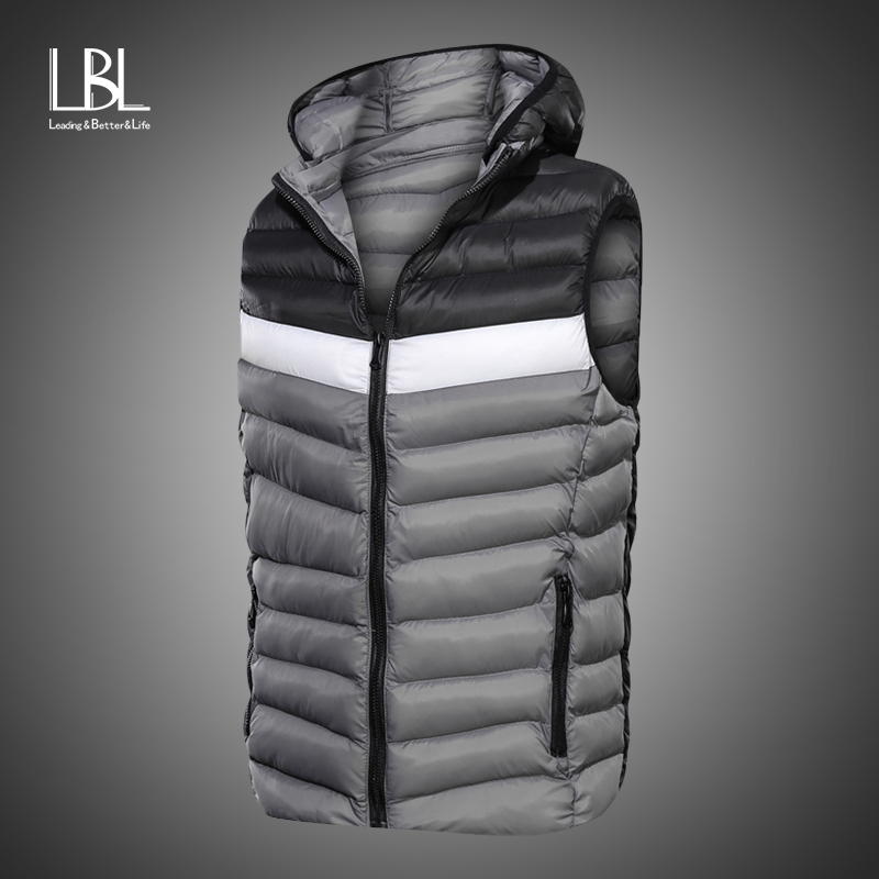 Kutook Winter Men/’s Warm Vest Outdoor Gilet with Removable Hood