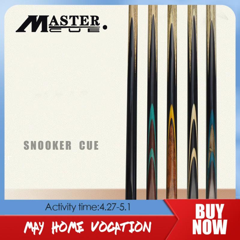 

Original MASTER PB Series Snooker Cue One Piece Cue Ash Shafts Handmade Solid Wood With Extension Billiards Stick Kit Black 8