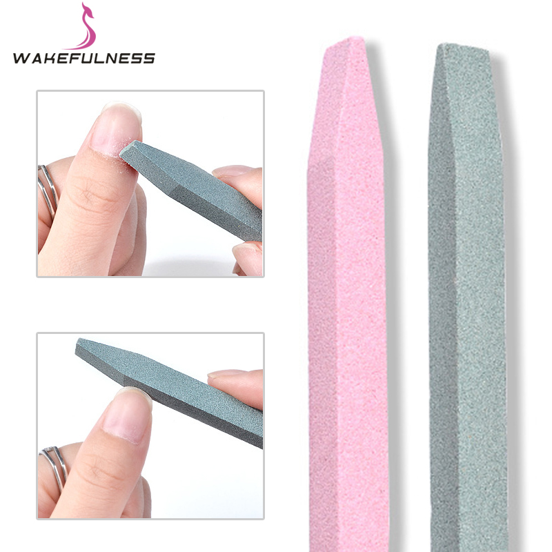 

2PC Nail Art Grinding Stone Head Nail File Buffer Exfoliate Quartz Scrub Remove Stick Pusher Dead Skin Manicure Care Tools