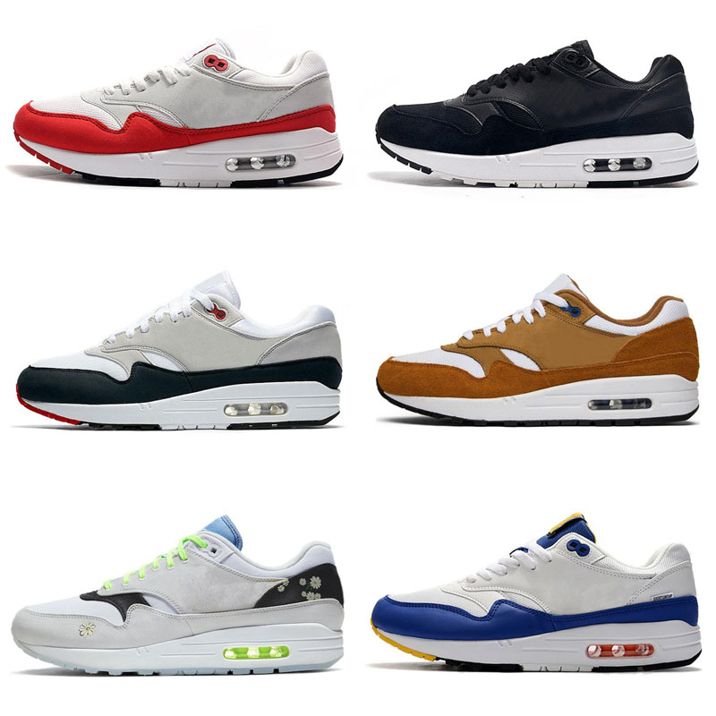 

1 87 mens running shoes time capsule pack Chinatown New York tinker black white gum have a day men women fashion sneakers, White;red