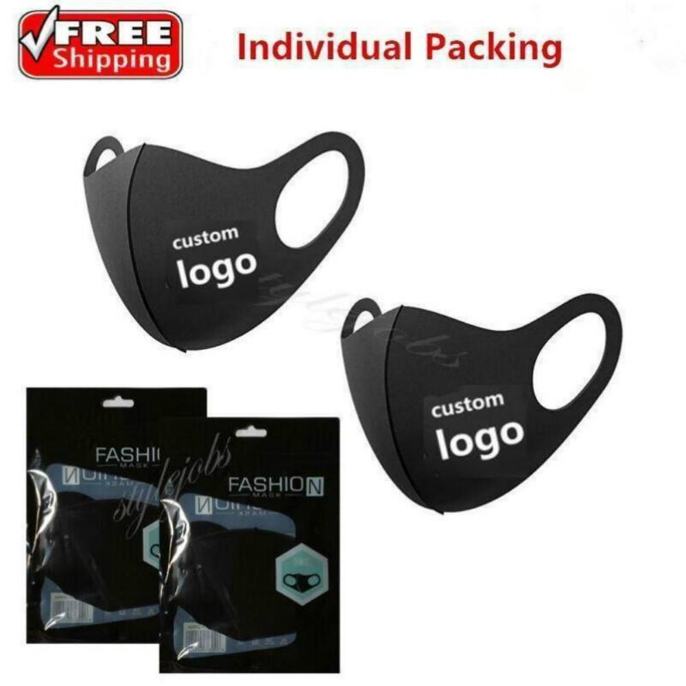 

Custom LOGO Black Mouth Mask DIY Women Anti Dust Face MZY Fashionable Mask for Cycling Camping Travel Mask Anti Cotton Mouth Cover Washable, Blue