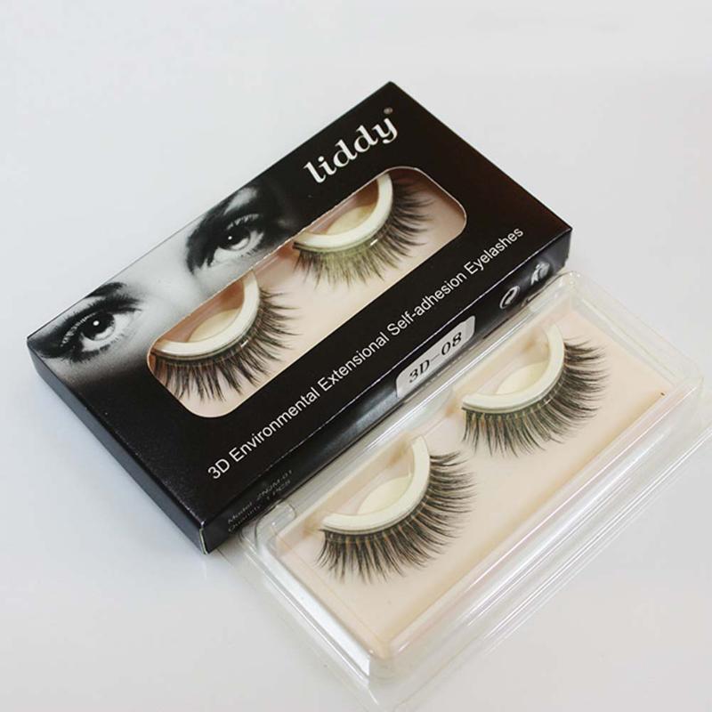 

1 Pair 3D False Eyelashes Self Adhesive Natural Fake Eye Lashes Extension for Party Eyes Makeup Tool @ME88