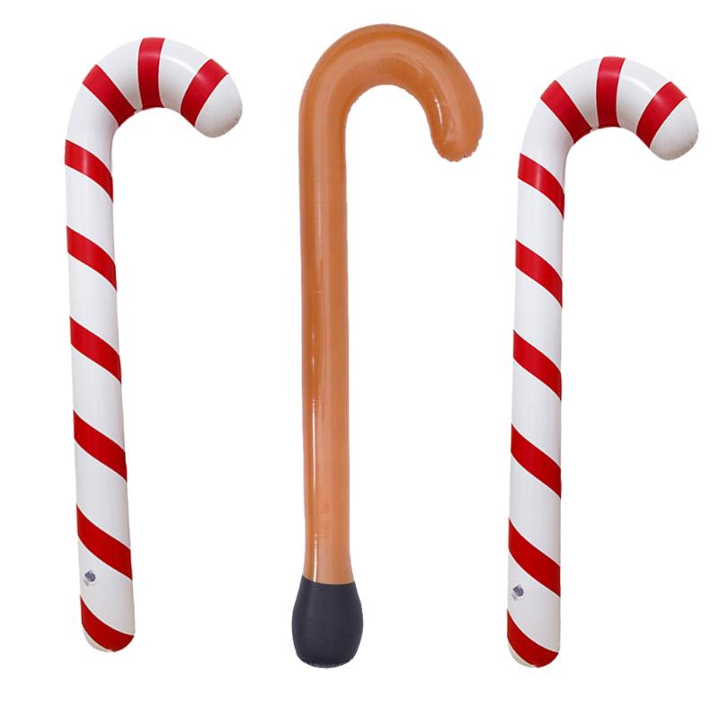 

Christmas Balloons Inflatable Crutches Candy Cane Merry Christmas Decorations For Home New Year Xmas Decor Ornaments Gifts