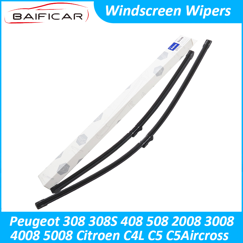 

Baificar Brand New Windscreen Wiper Rain Front Windshield Cleaner Blades For 308 408 508 2008 3008 C5 Aircross