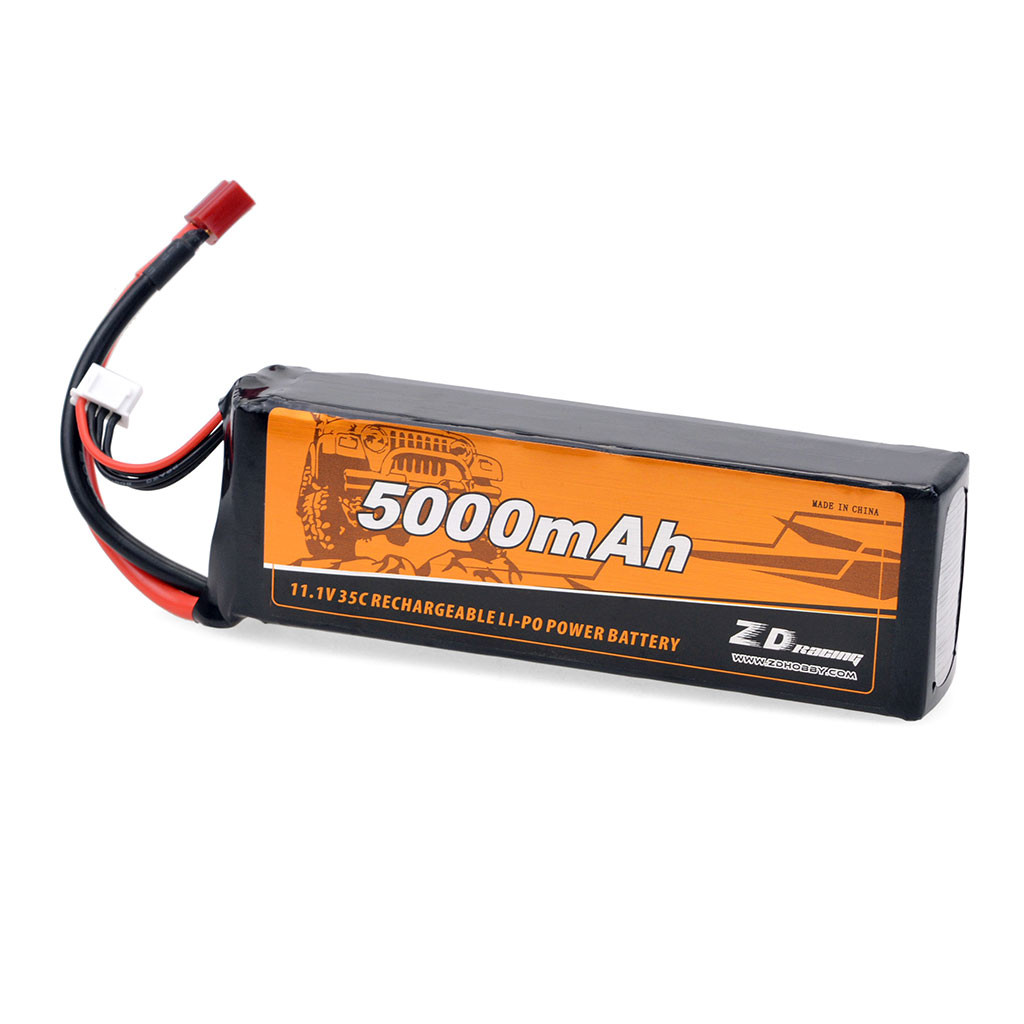 

ZD Racing 11.1V 5000mAh 35C 3S Li-PO Battery for 1/10 1/8 RC Car