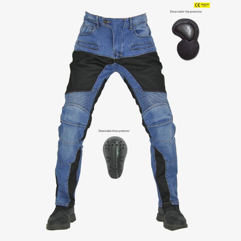 

Men' Motorcycle Pants Summer Mesh Casual Motorbike Trousers Motocross Pants Anti-fall Biker Jeans Motorcycle Equipment for Men