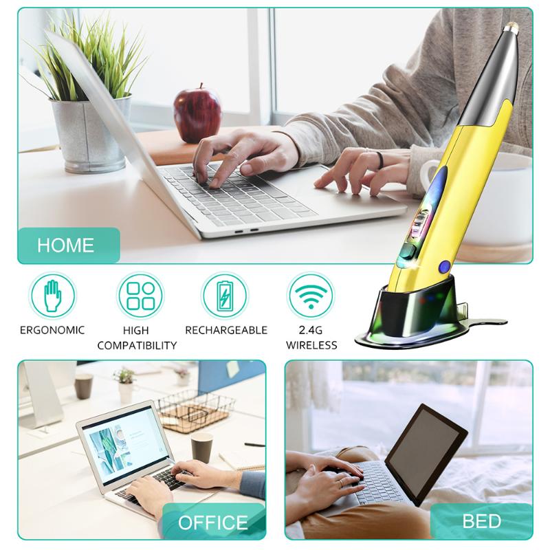 

Mini Mice Ergonomic For PC Notebook Home Office Portable 2.4G USB Right Left Hand Wireless Optical Mouse Pen With Adapter Pocket